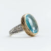 Bague Olyte Ovale Topaze Bleue - CN