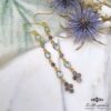 Boucles d'oreilles Winona Topaze Bleue et Iolite. Diaperis Paris