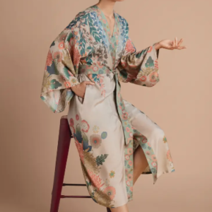 Kimono Long Rose Poudré.
