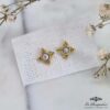 Boucle d'oreille Byz perle.