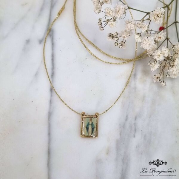 Collier Exvoto scapulaire madone - MO