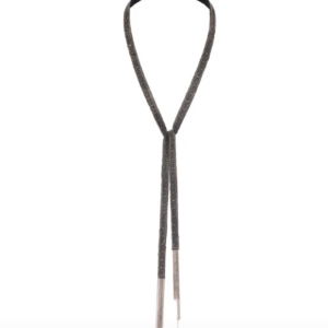 Long collier echarpe black ruthenium – MLC