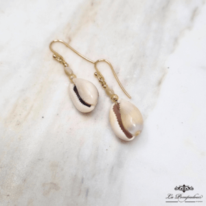 Boucles d'oreilles Coquillage Cauri - LP