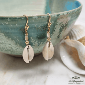 Boucles d'oreilles Coquillage Cauri - LP