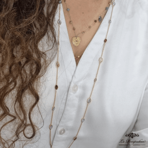 Long Collier pierres fines - NK