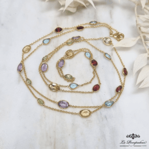 Long Collier pierres fines - NK