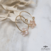 Créoles fleur nacre rose - LP