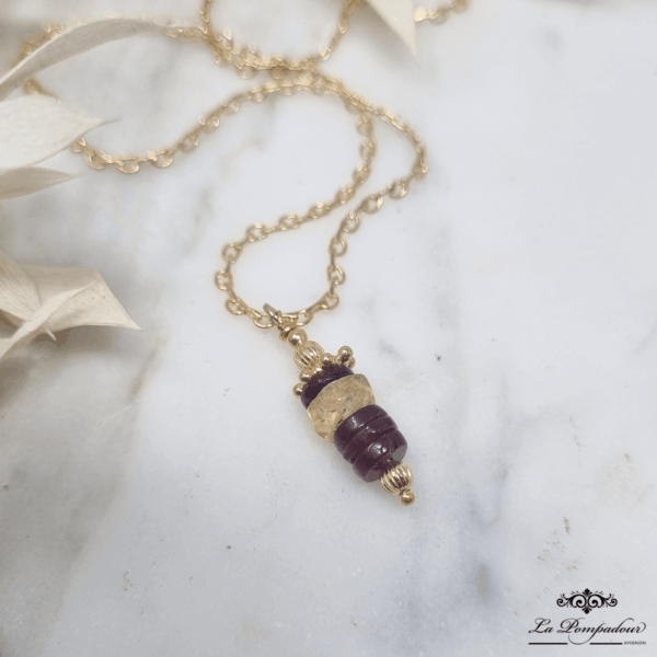 Collier Daphne Grenat Citrine - LP