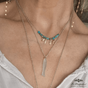 Collier Turquoises poisson tortue coquillages – SD