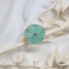 Bague Fleur Aquacalcédoine  – NK