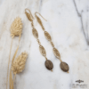 Boucles d'oreilles Eloise Quartz fumé