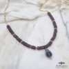 Collier Incandescent Grenat Fluorite – LP