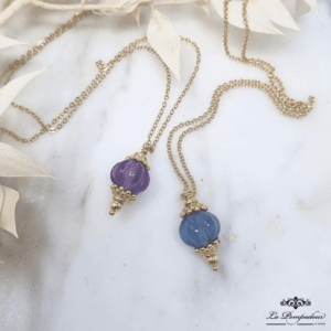 Collier Fluorite Citrouille