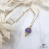 Collier Fluorite Citrouille Mauve - LP