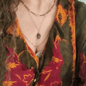 Collier Cravate Quartz Fumé - LP