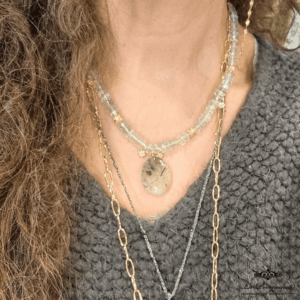 Collier Amethyste Verte