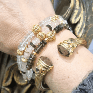 Bracelets pierres fines facetées