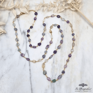 Long collier Fluorites - LP
