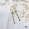 Boucles d'oreilles Lona Tourmaline verte - DP