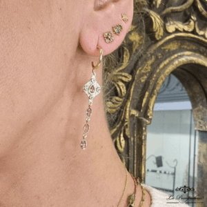 Boucles d’oreilles Lona Tourmaline rose – Diaperis paris