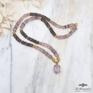 Collier Amétrine Quartz Fumé – LP