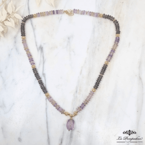Collier Amétrine Quartz Fumé – LP
