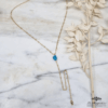 Collier long Y turquoise - LP
