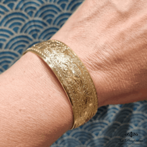 Bracelet Jardin d'Antan - Manchette Belle Epoque. Fabrication française