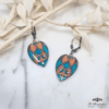 Boucles d'oreilles Vitrail Riviera Turquoise Peche - SP