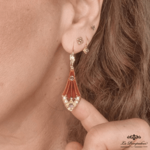 Boucles d'oreilles Vitrail Isadora Orange - SP