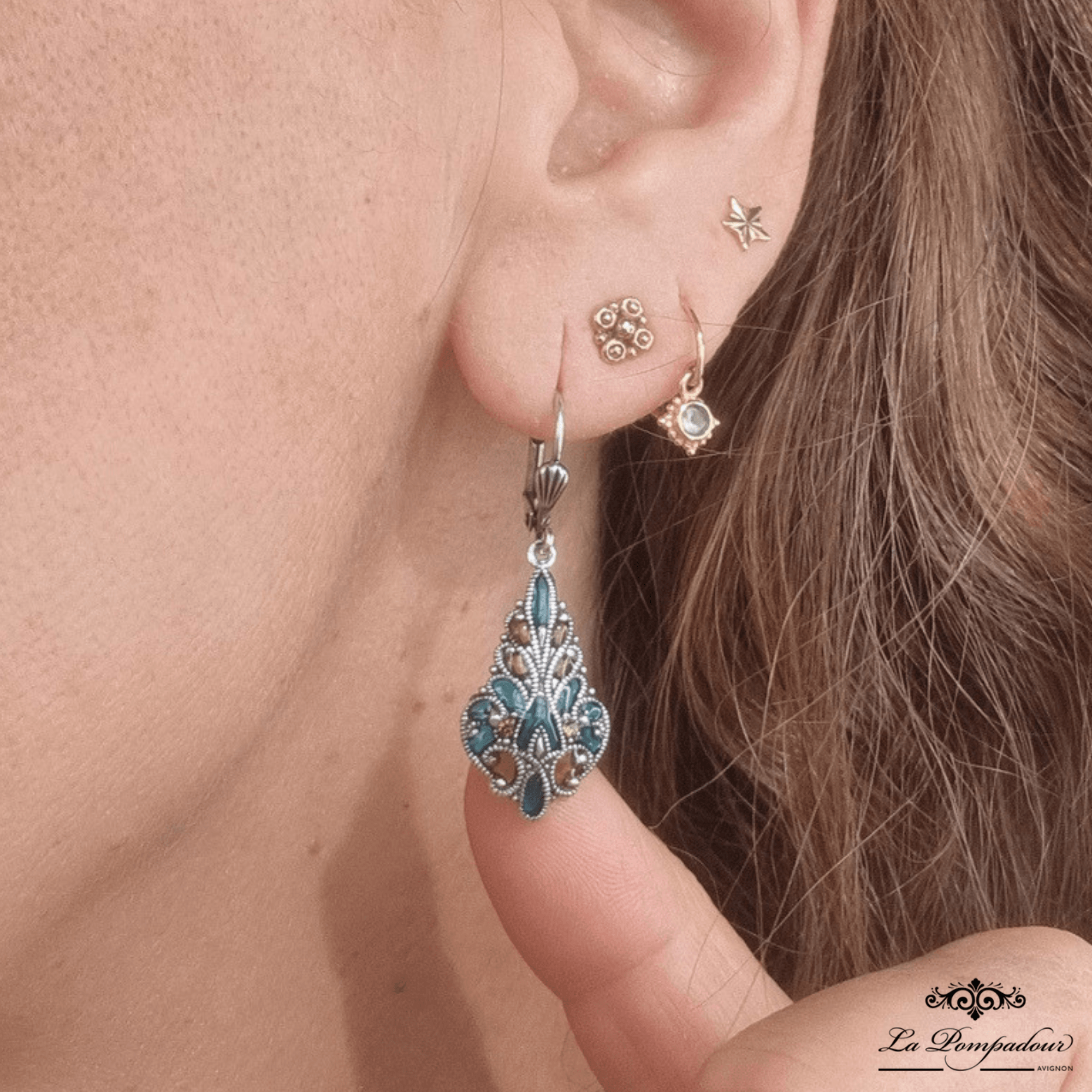 Boucles d'oreilles Vitrail Cleo - SP