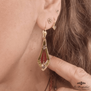 Boucles d'oreilles Vitrail Isadora Vert - SP