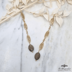 boucles-doreilles-pendantes-xxl-marquise-quartz-fume-filigrane