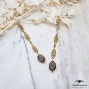 boucles-doreilles-pendantes-xxl-marquise-quartz-fume-filigrane