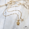 Sautoir Marin Le Grand Plongeon Tortue Etoile de mer Perle